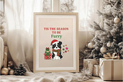Christmas Dog Collie Hand Drawn PNG, an Illustration by DreamArtGraphic (Thumbnail 4 of 6)