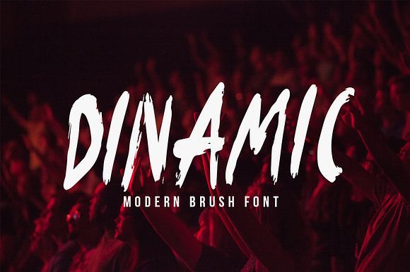 Dinamic Brush Font preview 7