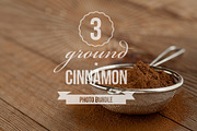 Ground Cinnamon Photo Bundle of 3