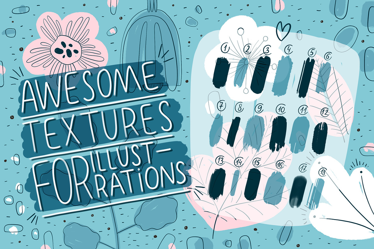 18 Beautiful Brushes for Procreate. preview 2