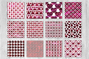 Red Foil Valentine Heart Patterns, a Pattern Graphic by Skritch Studio (Thumbnail 2 of 6)