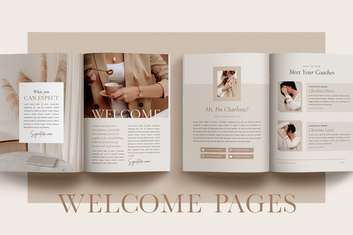 Elegant Workbook Template CANVA, a Magazine Template by Studio Loire (Photo 4 of 28)