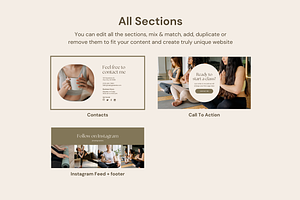 Yoga Coach Olivia Website Template