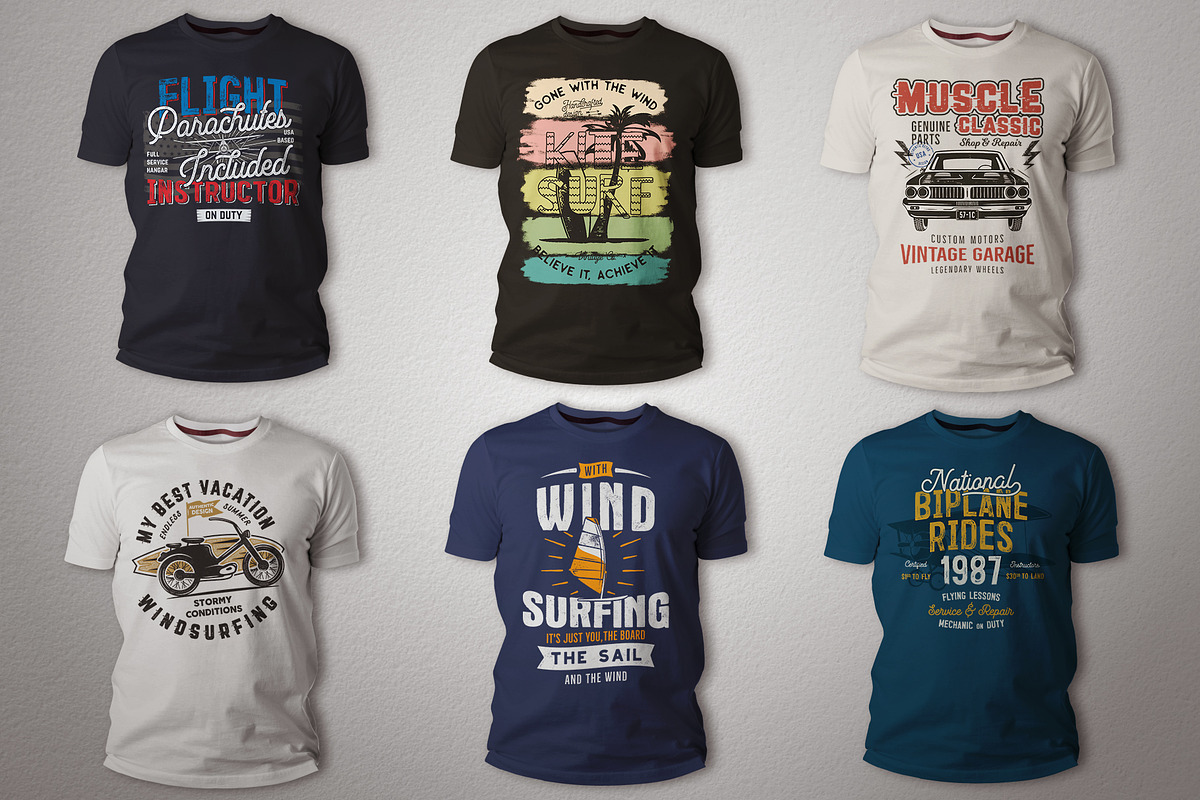 T-Shirt Design Vector Bundle! 7 Sets, an Illustration by JeksonGraphics (Photo 3 of 16)
