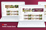 Youtube Channel Art - Healthy Food, a Templates & Theme by SlideFactory (Thumbnail 1 of 5)