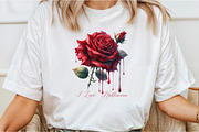 I Love Halloween PNG Roses PNG, an Illustration by DreamCafeArt (Thumbnail 2 of 7)