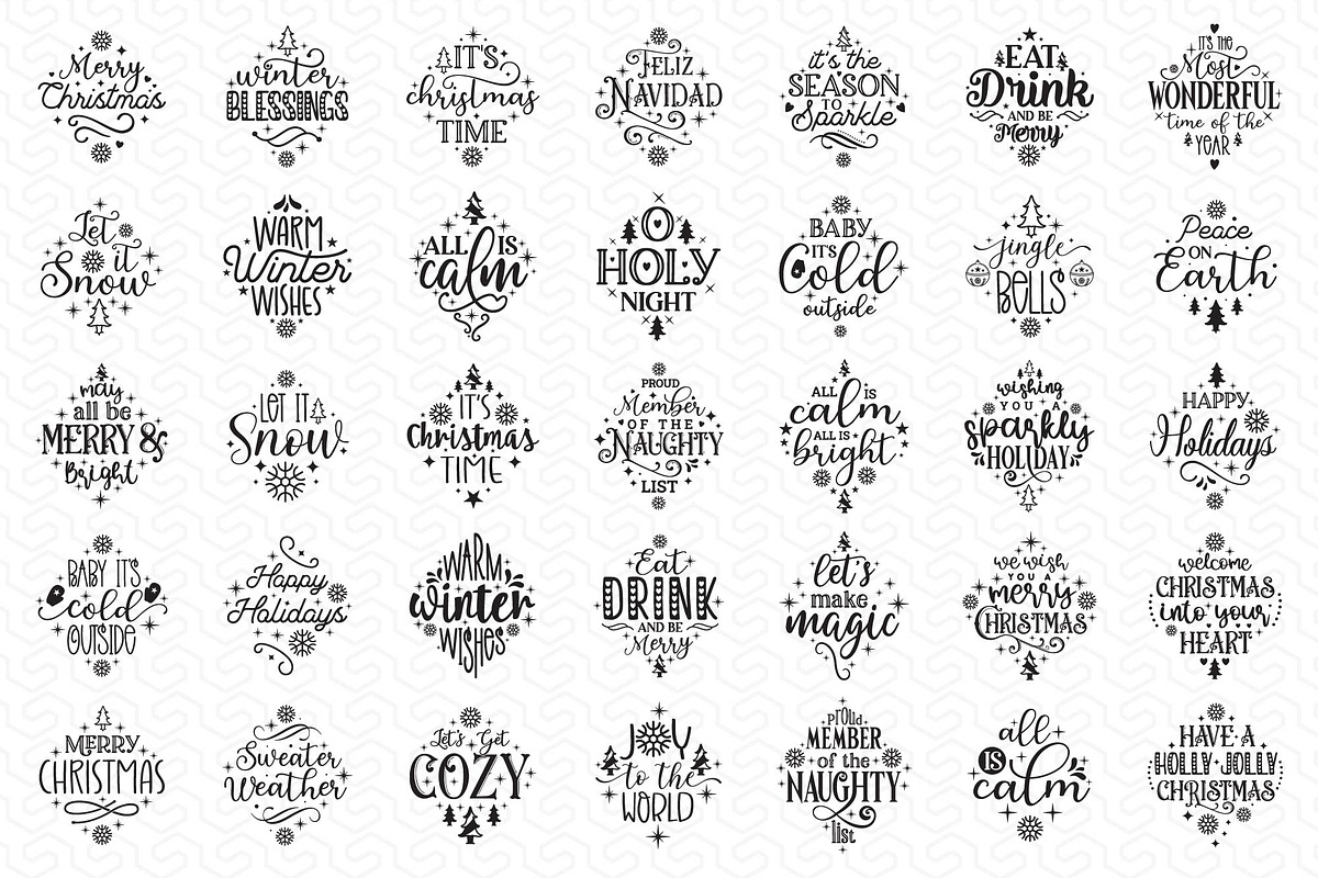 Christmas Arabesque Tile SVG Bundle, a Graphic by CraftlabSVG (Photo 2 of 17)