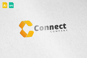 Connect Logo, a Branding & Logo Template by Schneider Design Store