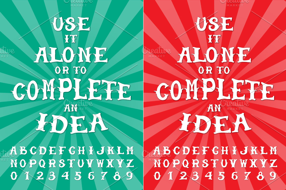 Circus typeface, an Illustration by VioSilent