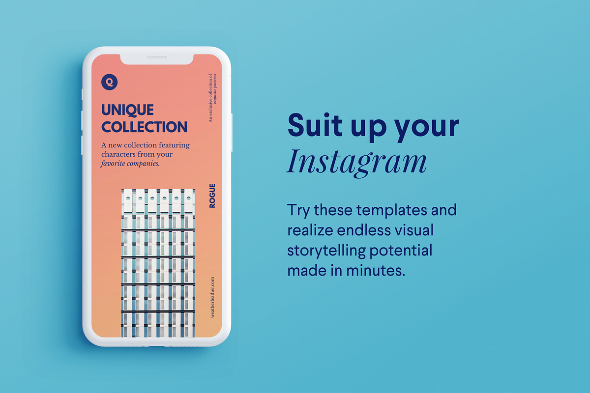 Rogue: 12 Instagram Template Bundle, a Social Media Template by Nice, Very Nice (Photo 2 of 9)