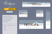 Christmas Cards and Banners Bundle, a Seasonal Illustration by ÁRTICA (Thumbnail 6 of 19)