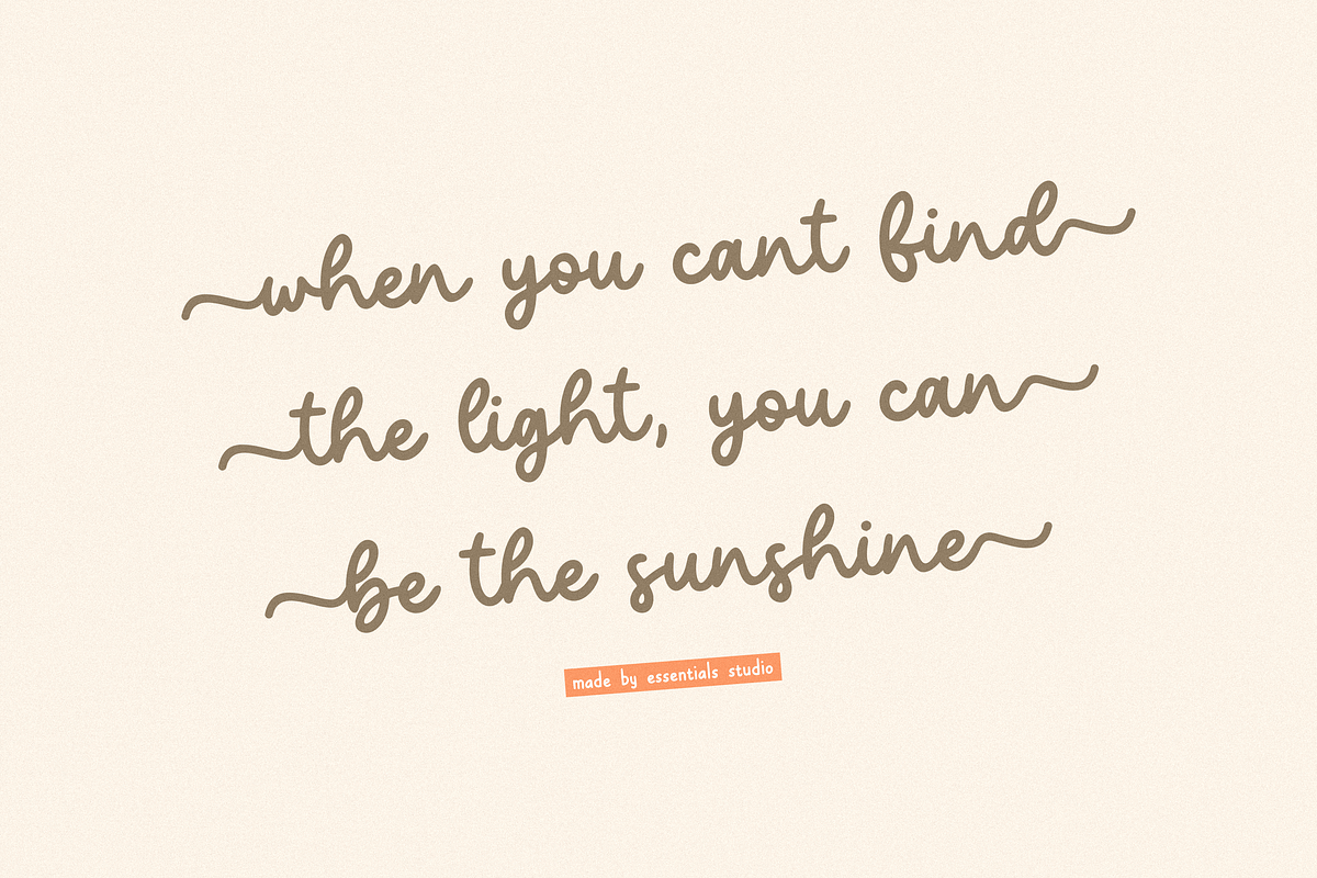 Lemonylac, a Script Font by Essentials Studio (Photo 3 of 10)