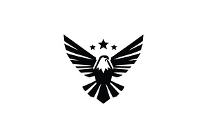 Eagle Stars Patriotic Logo, a Branding & Logo Template by Vectorium Studio