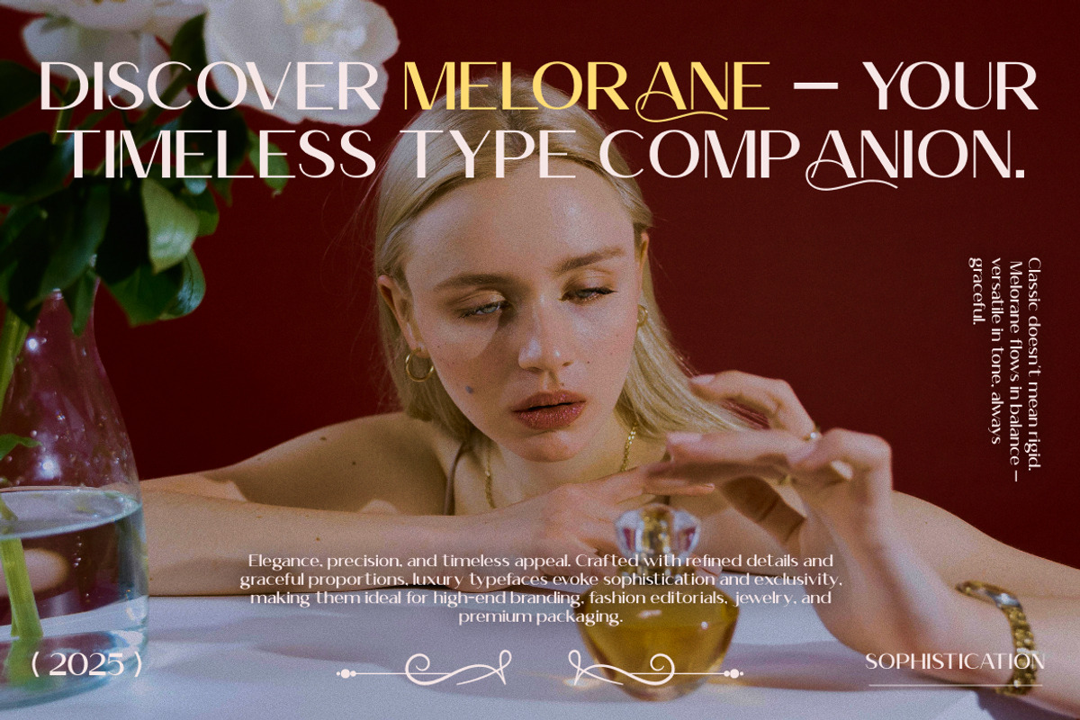 Melorane Luxury Branding Font, a Sans Serif Font by Rasio Studio (Photo 5 of 7)