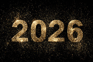 Golden sparkles mark the year 2026, a Photo by Beautiful things