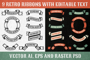 Authentic Retro Ribbons