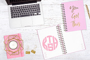 4 Letter Circle Monogram Font & Kit, a Font by CraftyLittleNodes (Thumbnail 4 of 10)
