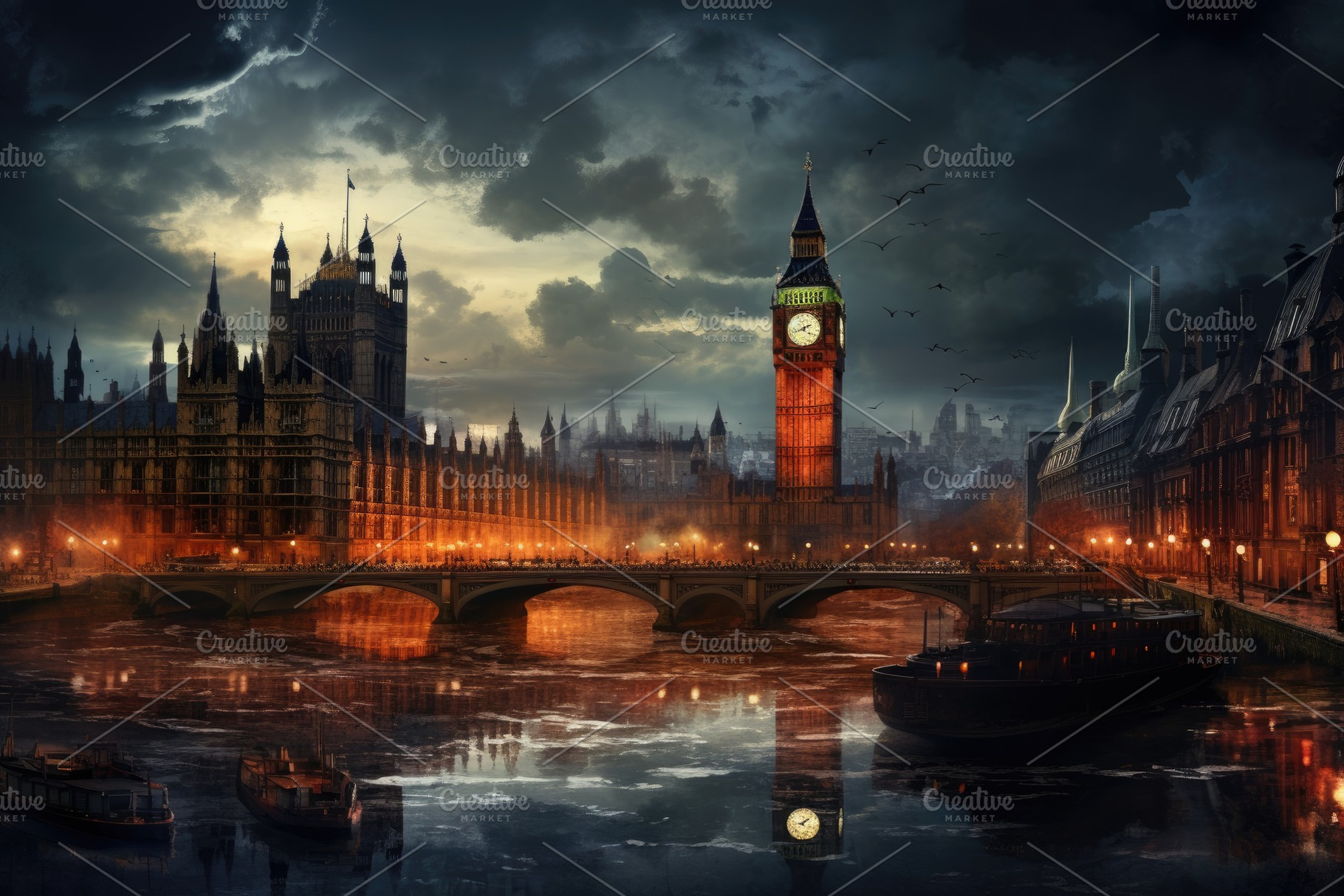 Big Ben and Houses of Parliament in, a Photo by Iftikhar Alam