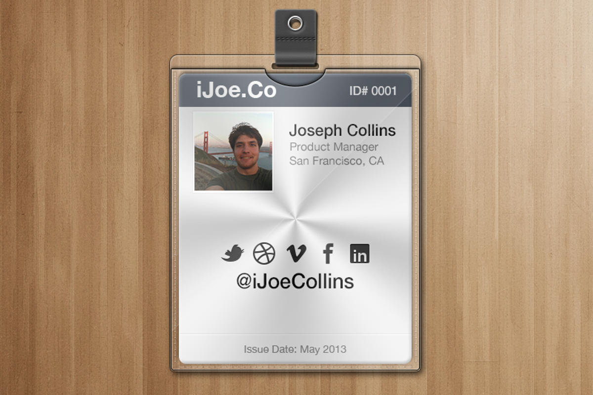 ID Badge, a Templates & Theme by iJoe.Co