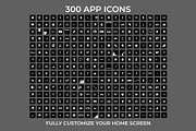 300 Black Minimal iOS 14 Icon Pack, an Icon by A Good Design Studio (Thumbnail 4 of 5)