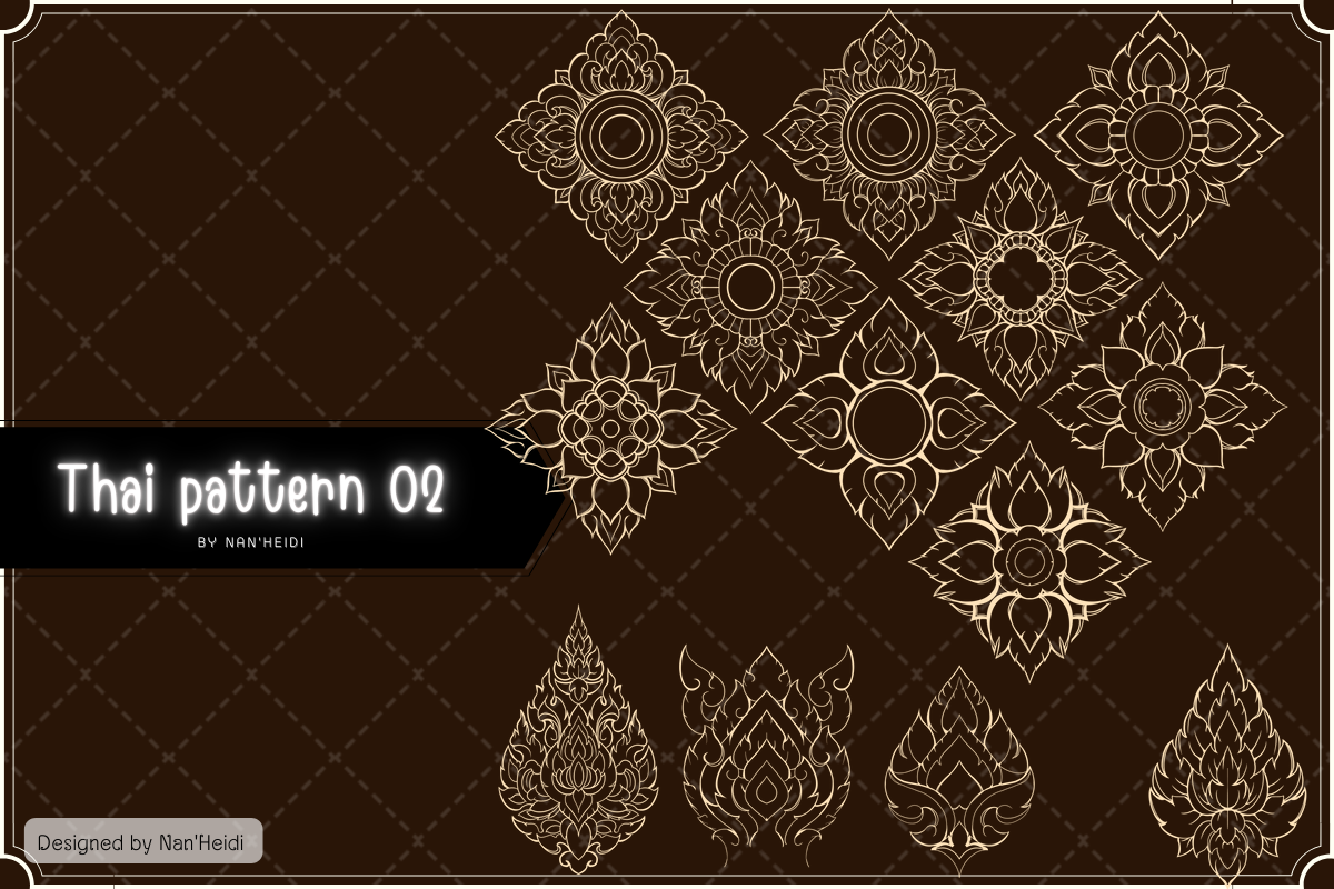 112 Thai pattern 02 NHD, a Brush Add-On by Nan'Heidi (Photo 4 of 8)