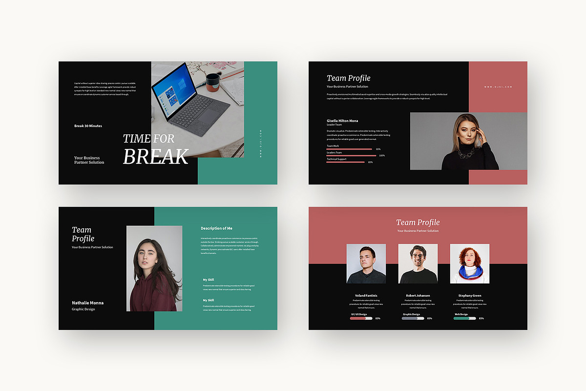 Ojsi : Tech Business Powerpoint, a Presentation Template by Punkl Camp (Photo 14 of 16)