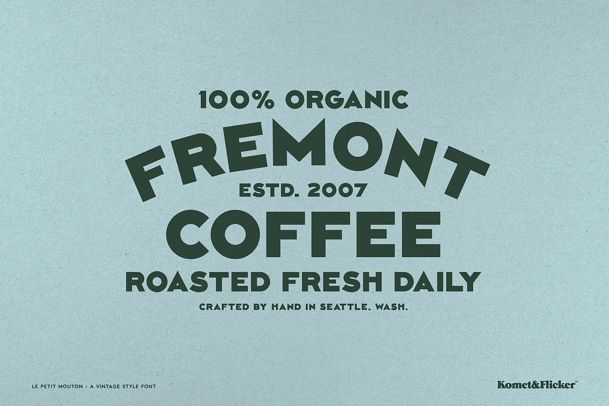 Le Petit Mouton, a Sans Serif Font by Komet & Flicker (Photo 4 of 13)
