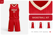 Basketball Kit Mockup Set, a Shirt Mockup by Country4k (Thumbnail 1 of 4)