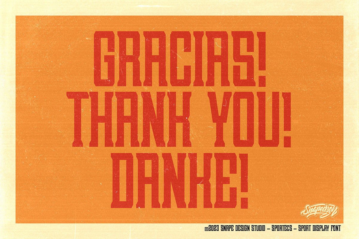 Sportecs - Sport Font, a Serif Font by Snape Design Studio (Photo 5 of 5)