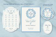 Vintage Wedding Stationery Set, a Stationery Template by Garden in frame (Thumbnail 6 of 9)