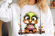 Whimsical Birds Clipart, an Illustration by SinaCreation (Thumbnail 8 of 9)