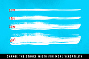 67 Illustrator Paint Stroke Brushes, a Brush Add-On by Abbie May (Thumbnail 4 of 5)