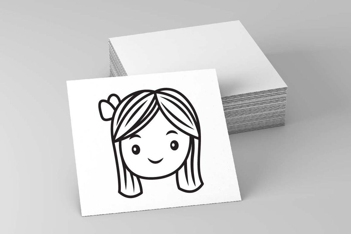 25 Girl Face Character in Line Art, a Person Illustration by jongcreative (Photo 7 of 8)