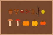 Autumn Nature Vector Collection, a Decorative Illustration by Type Twice (Thumbnail 4 of 10)