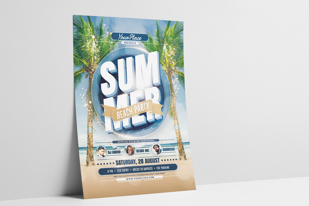 Summer Flyer / Poster, a Flyer Template by Mariux (Photo 1 of 3)
