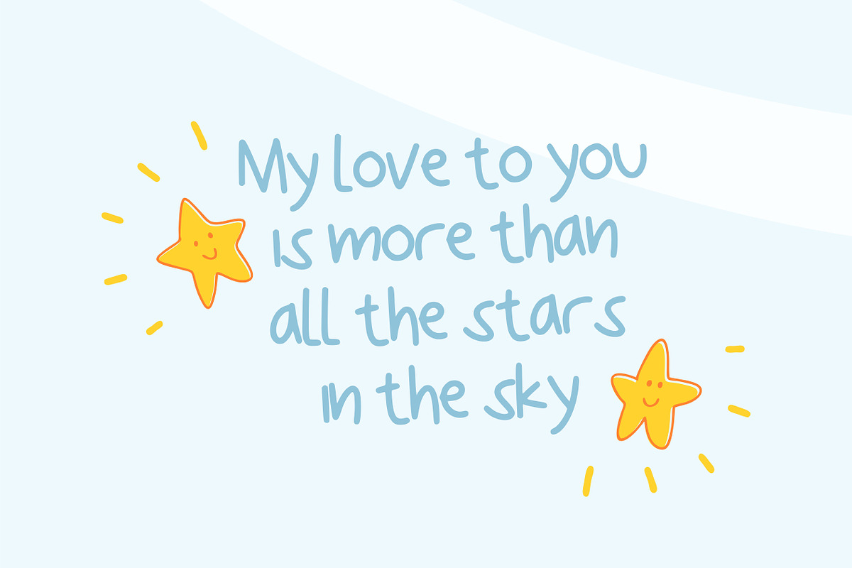 Kiddo font + bonus doodles preview 5