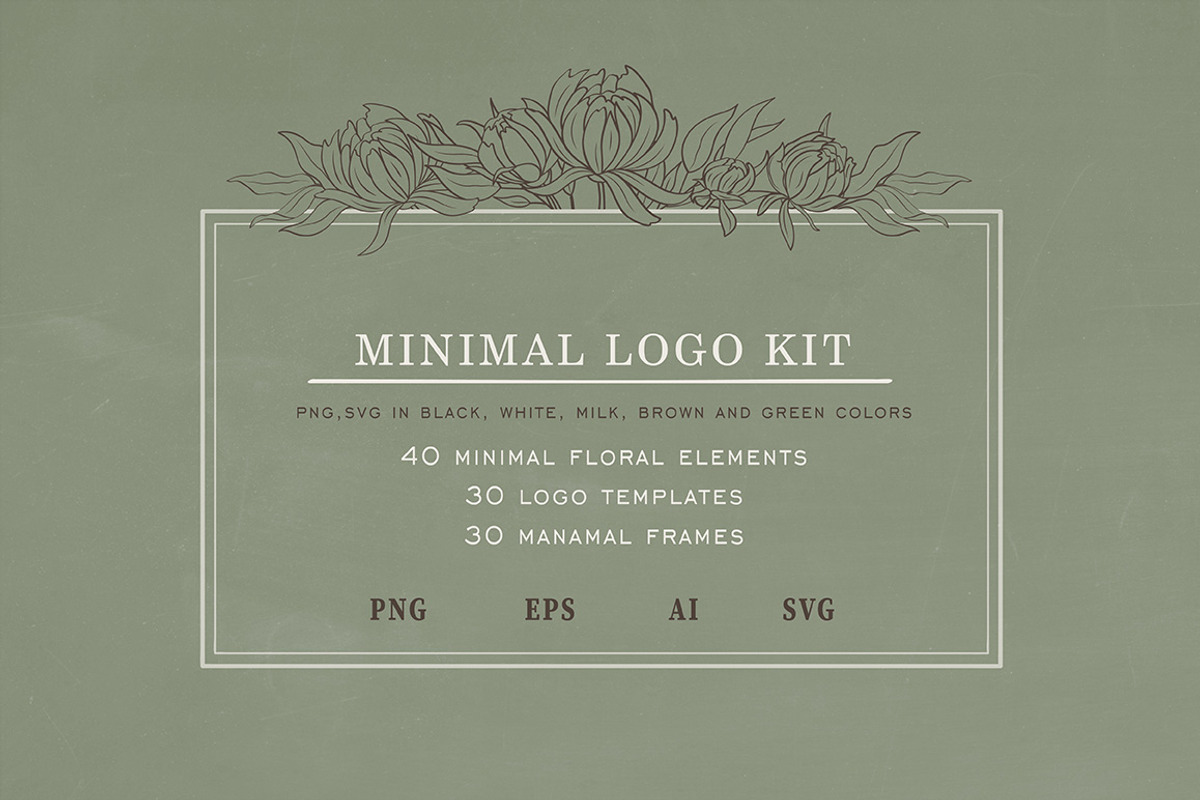 Minimal Logo Kit, a Branding & Logo Template by Garden in frame (Photo 1 of 11)
