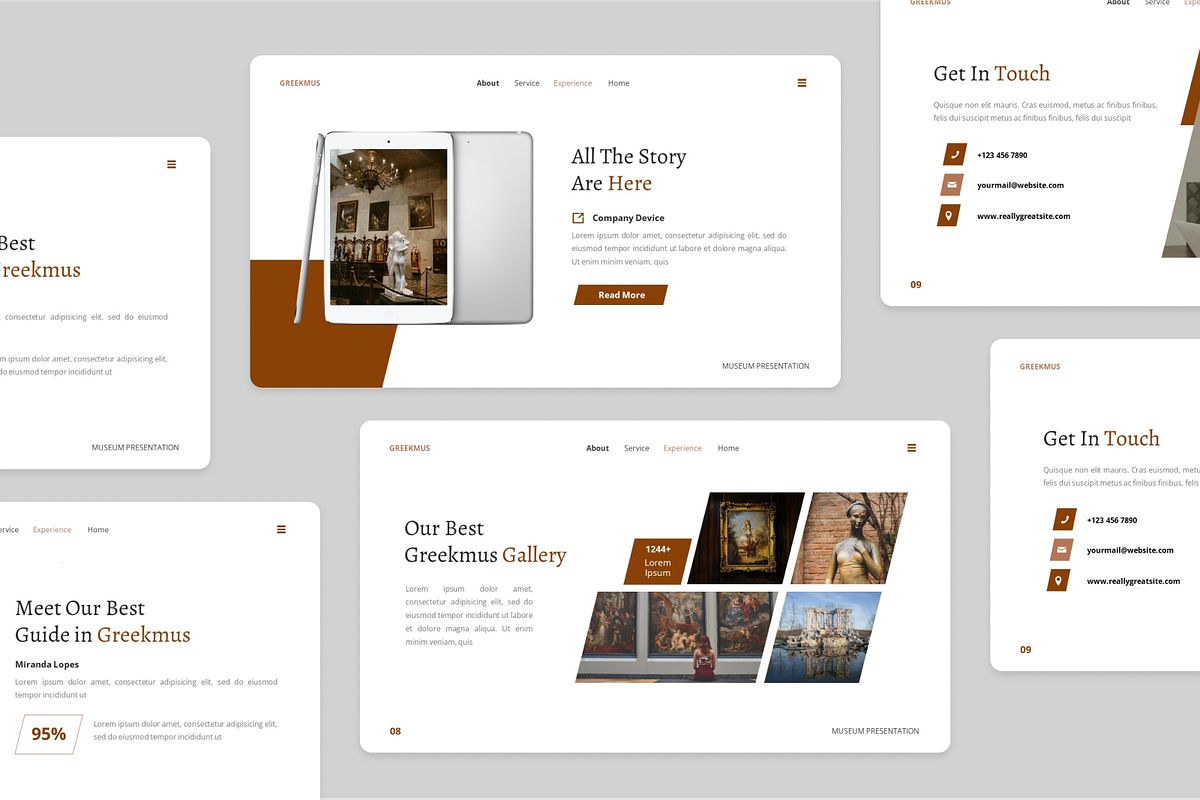 Museum Presentation Powerpoint, a Presentation Template by Annora Studio (Photo 4 of 5)