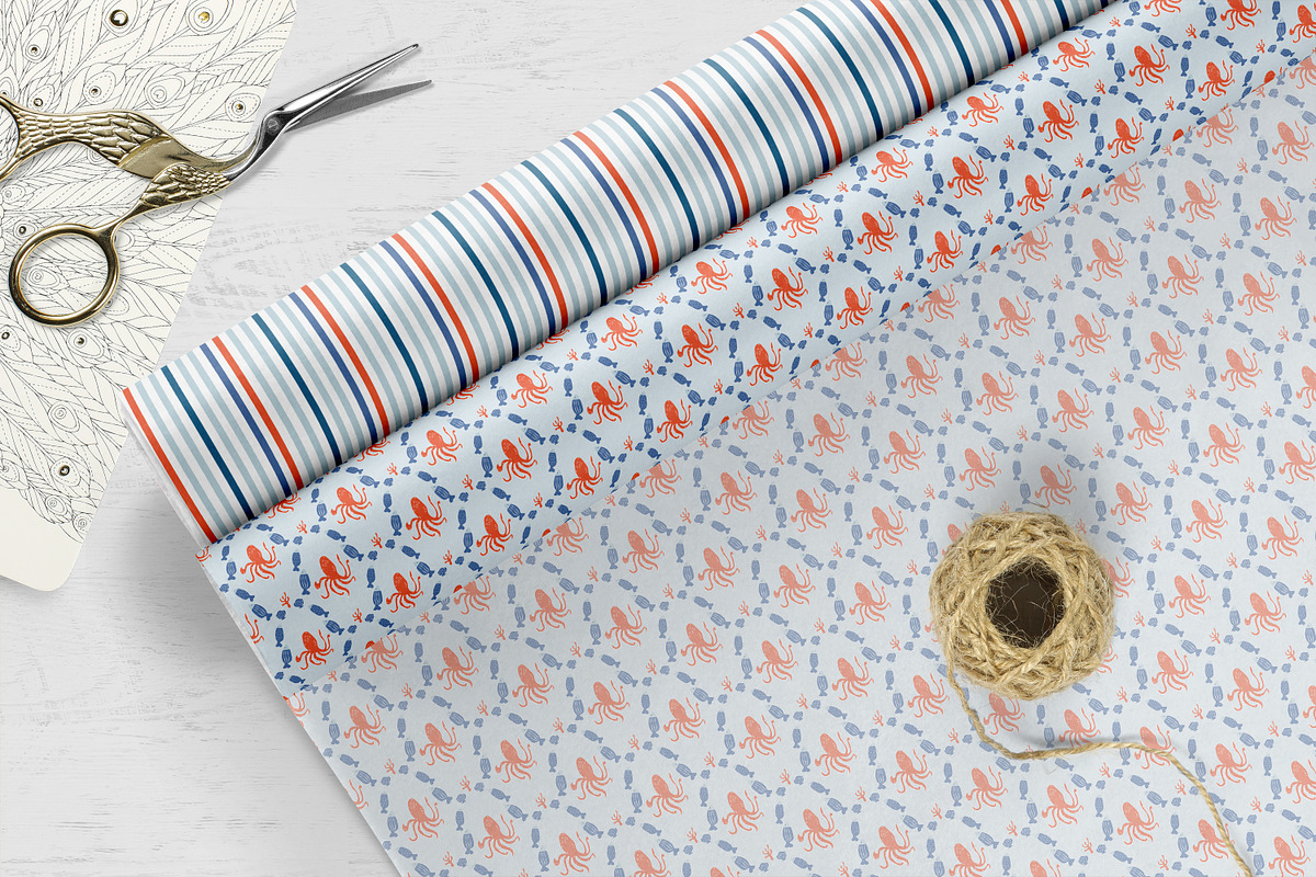 Scandinavian Kids Seamless Patterns, a Pattern Graphic by Oksana Dovhopol Art (Photo 15 of 15)