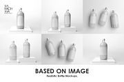 1-Liter Glass Bottle Mockup Set, a Cups & Container Mockup by Mirachma Project (Thumbnail 2 of 9)