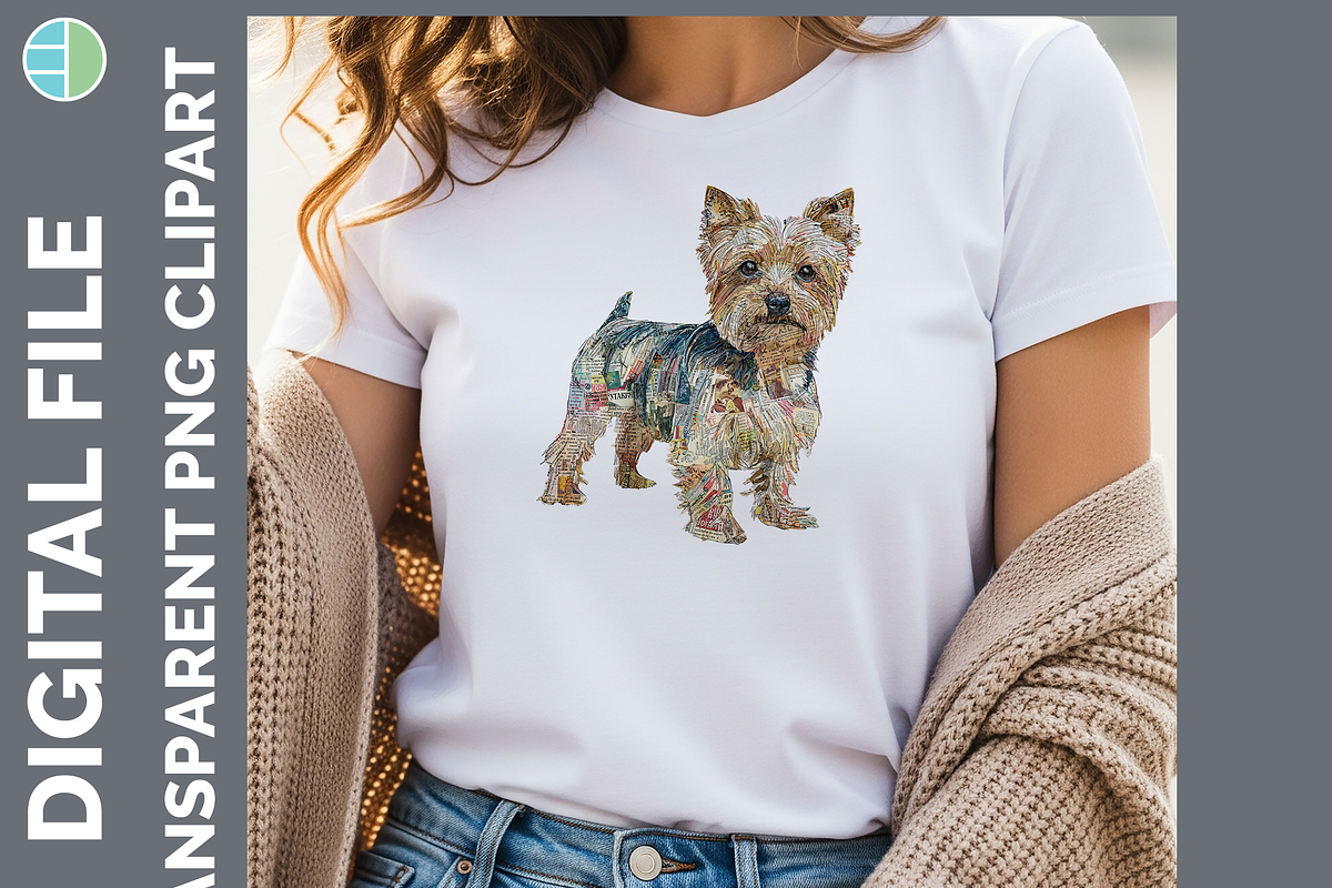 Mixed Media Dog Clipart Bundle PNG, an Animal Illustration by Enliven Designs (Photo 8 of 8)
