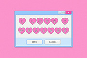 Heart Shape Font, a Sans Serif Font by CuteDreamyDesign (Thumbnail 8 of 8)