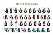 Confident business woman set, a Person Illustration by Volha Hlinskaya (Thumbnail 5 of 6)