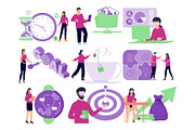 Office Work Vector Illustrations, an Illustration by Vector Portal (Thumbnail 2 of 6)