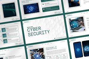 Cybersecurity Google Slides, a Presentation Template by FIBRINOSÄ