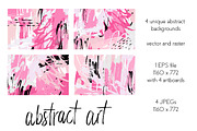 Abstract Art - 4 Backgrounds, a Pattern Graphic by Renata Chizhikova (Thumbnail 2 of 4)