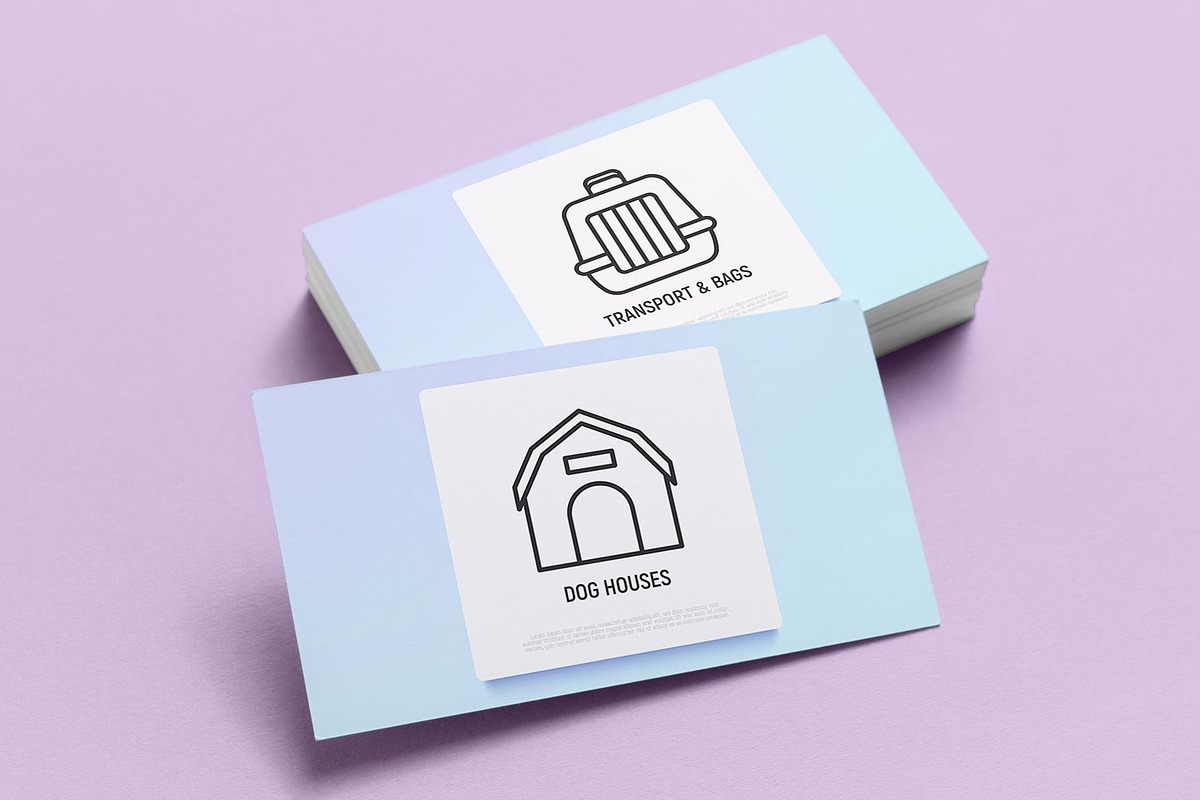 Dog Shop | 20 Thin Line Icons Set, an Outline Icon by Alex Blogoodf (Photo 4 of 11)