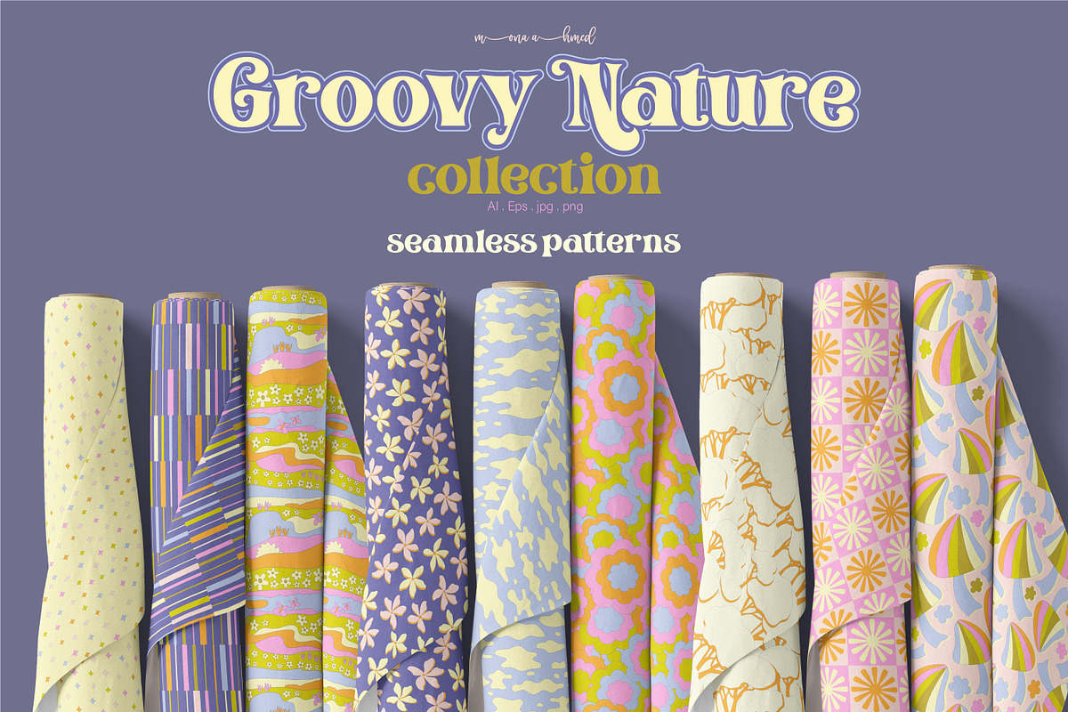 Groovy nature collection, an Illustration by Mona Ahmed (Photo 2 of 7)