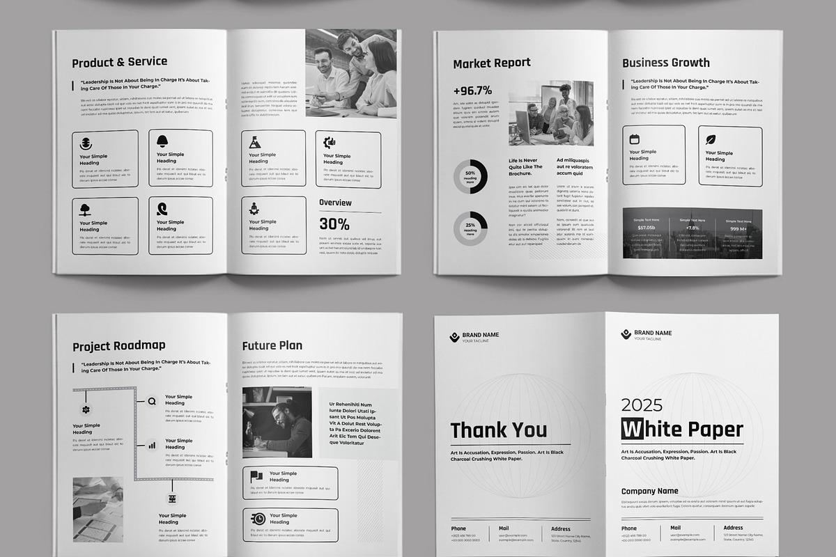 White Paper Template Design, a Brochure Template by ContestDesign (Photo 3 of 3)