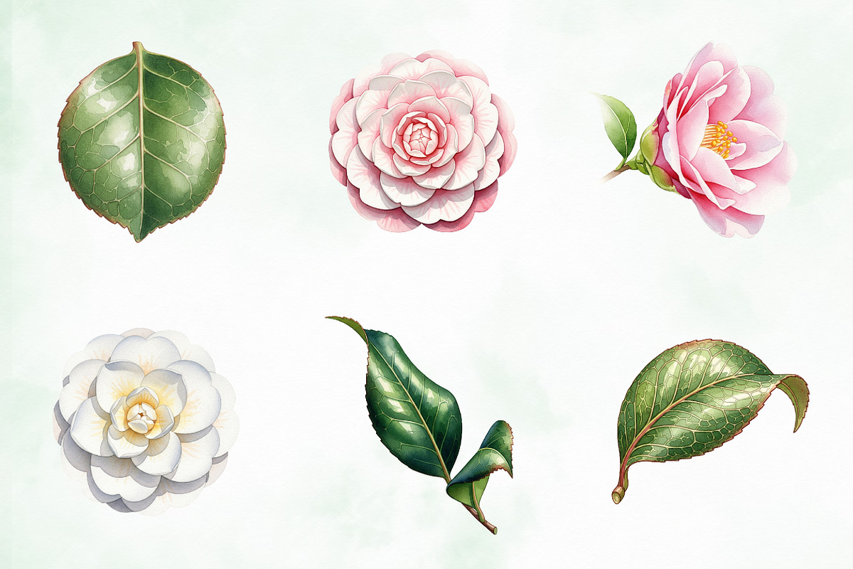 Camellia Flower Bloom PNG Clipart, an Illustration by Creative Art (Photo 2 of 10)